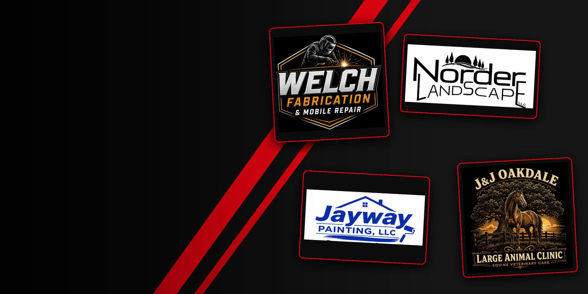 Custom work shirt artwork for Jackson trades: Welch Fabrication, Norder Landscape, Jayway Painting, J&J Oakdale