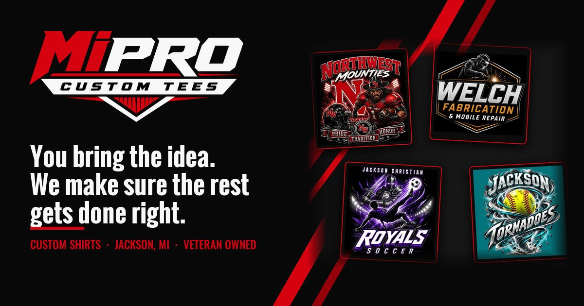 Design Ideas for Custom Shirts | MiPro Custom Tees, Jackson MI
