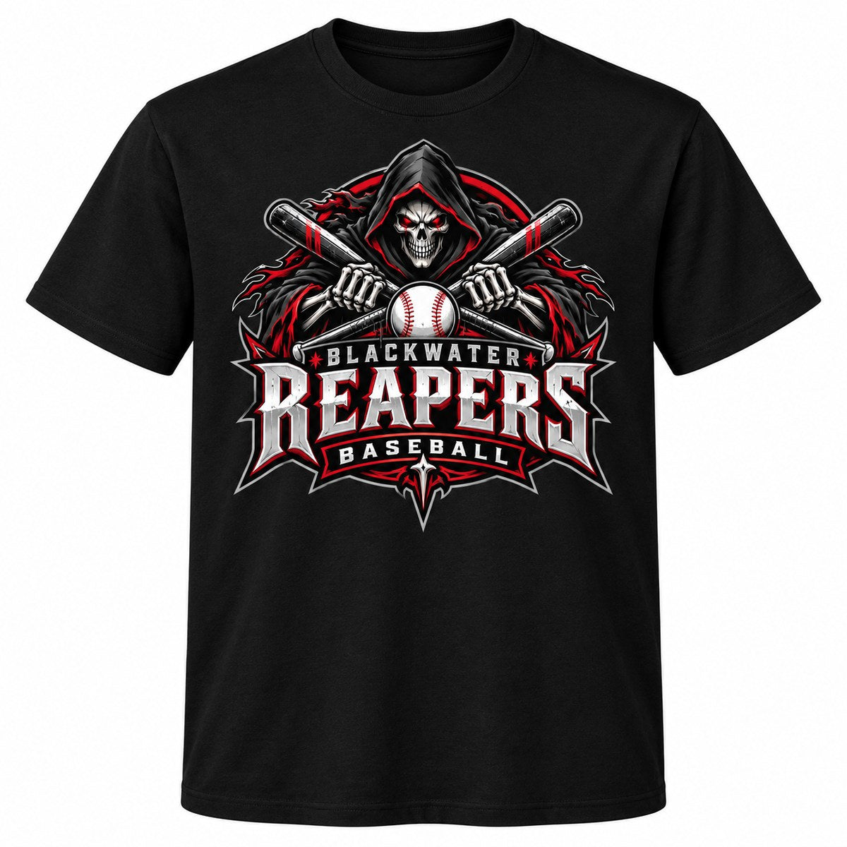 Blackwater Reapers baseball concept shirt by MiPro Custom Tees
