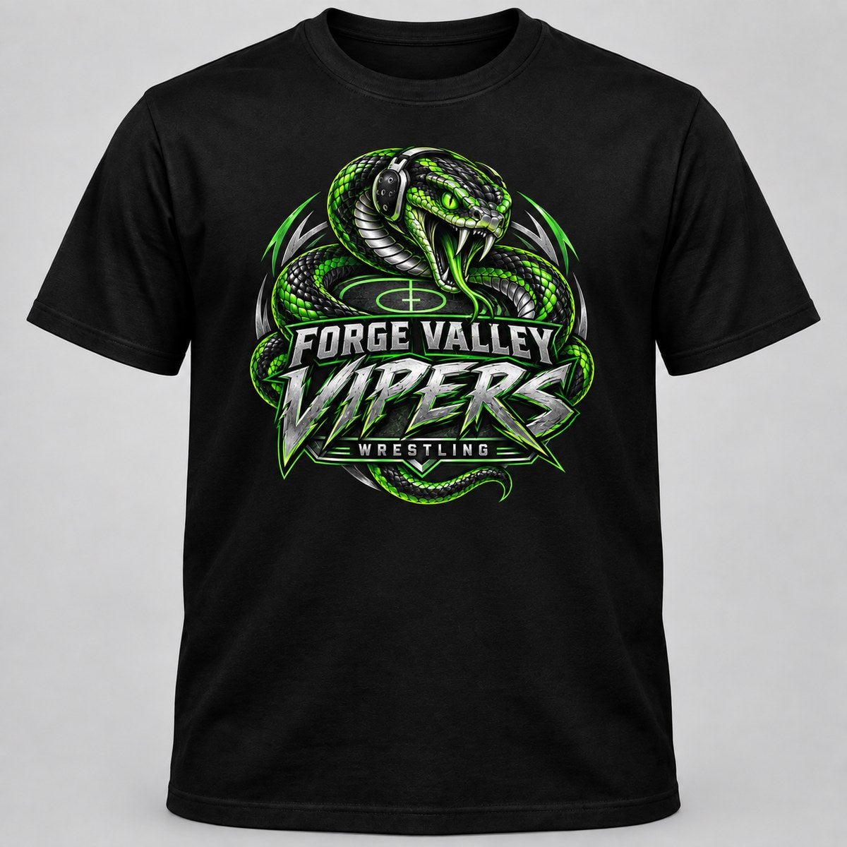 Forge Valley Vipers wrestling concept shirt by MiPro Custom Tees