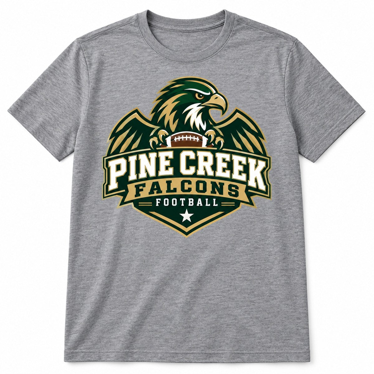 Pine Creek Falcons football concept shirt by MiPro Custom Tees