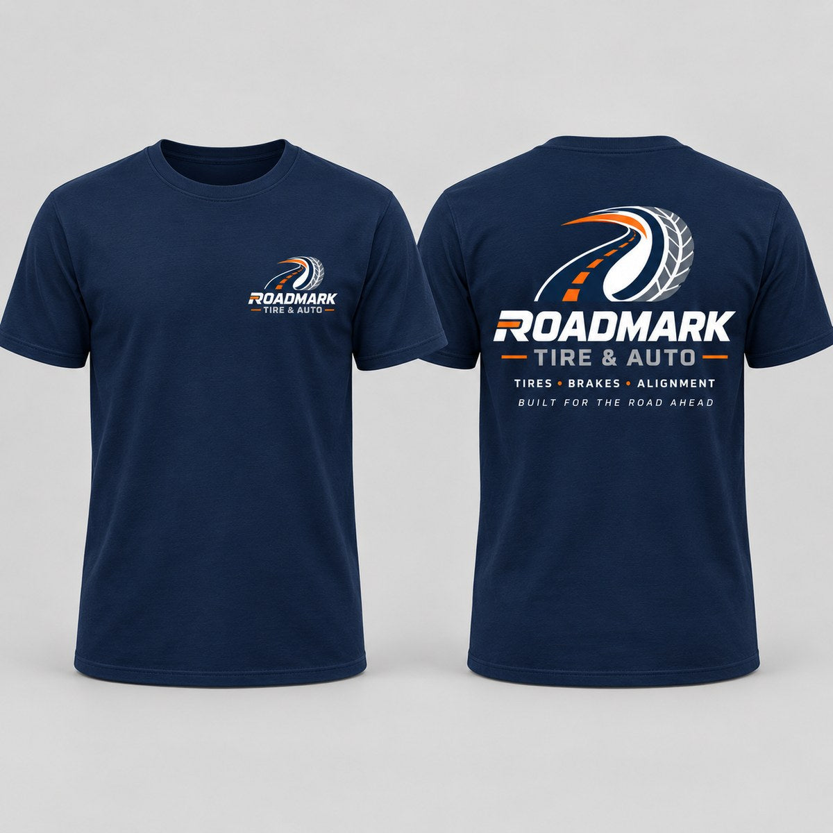 Roadmark Tire & Auto concept shirt by MiPro Custom Tees