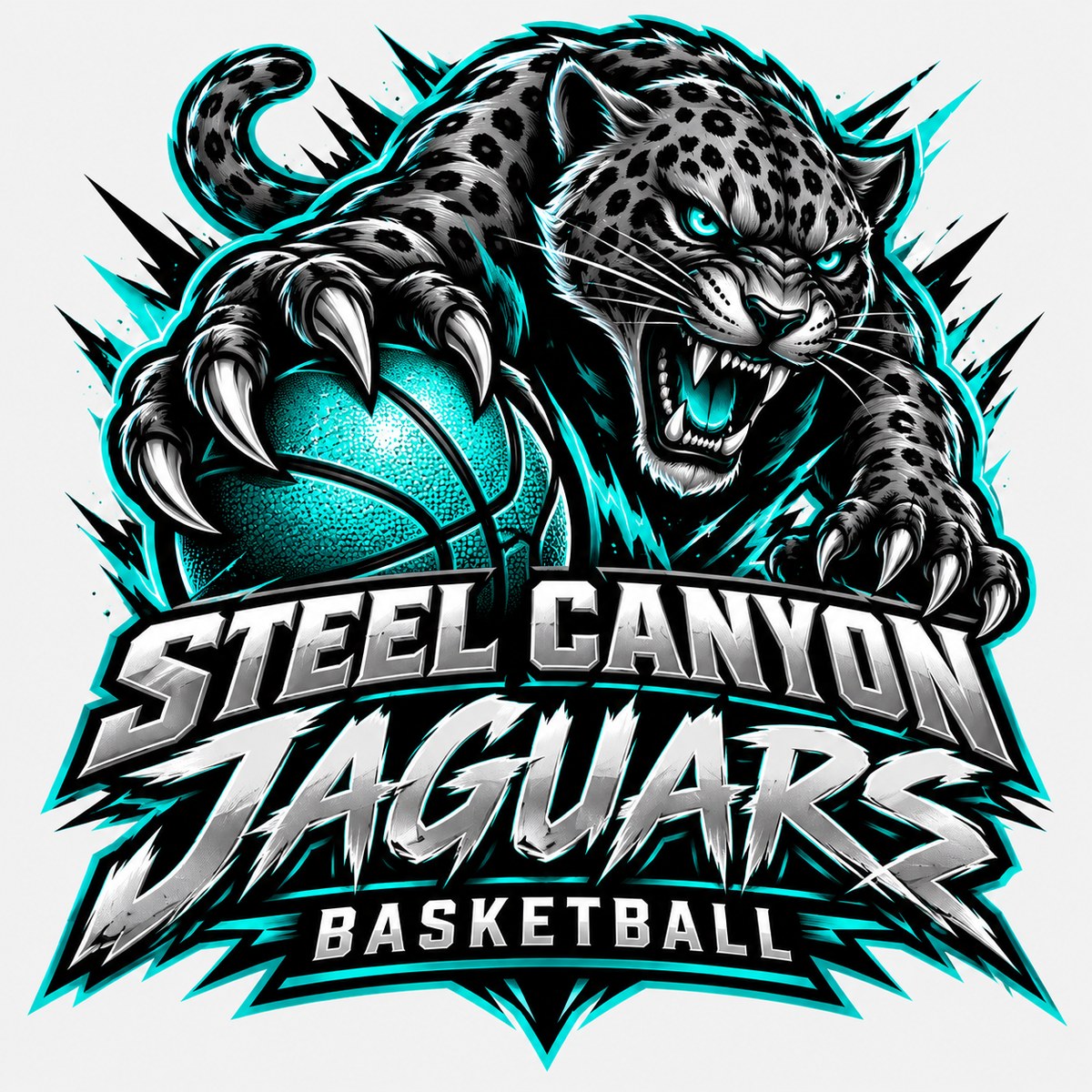Steel Canyon Jaguars basketball concept logo by MiPro Custom Tees