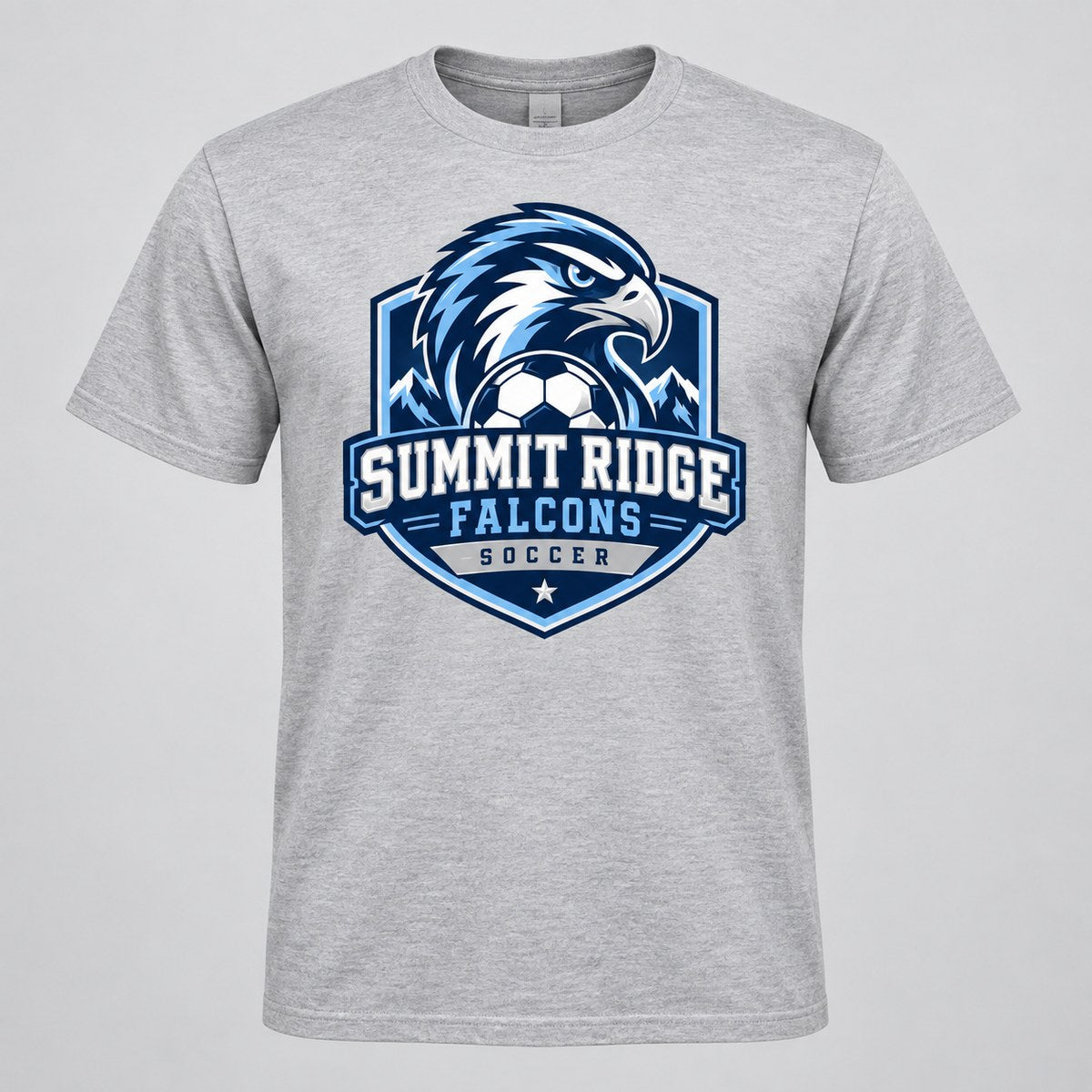 Summit Ridge Falcons soccer concept shirt by MiPro Custom Tees
