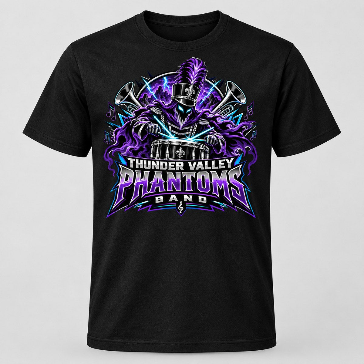 Thunder Valley Phantoms band concept shirt by MiPro Custom Tees